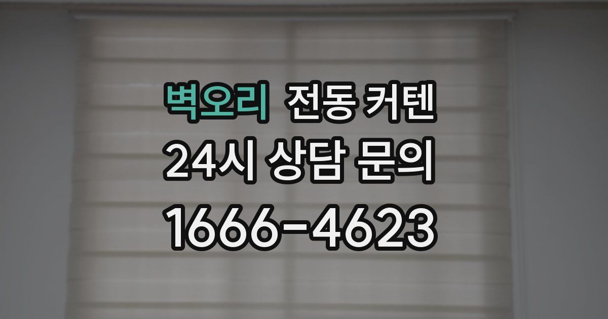 벽오리 전동 커텐