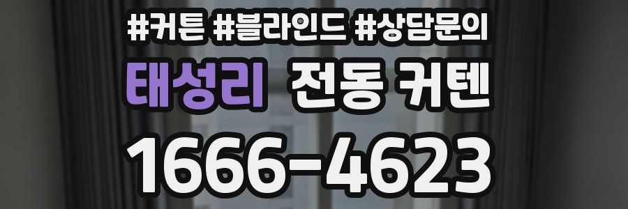 태성리 전동 커텐