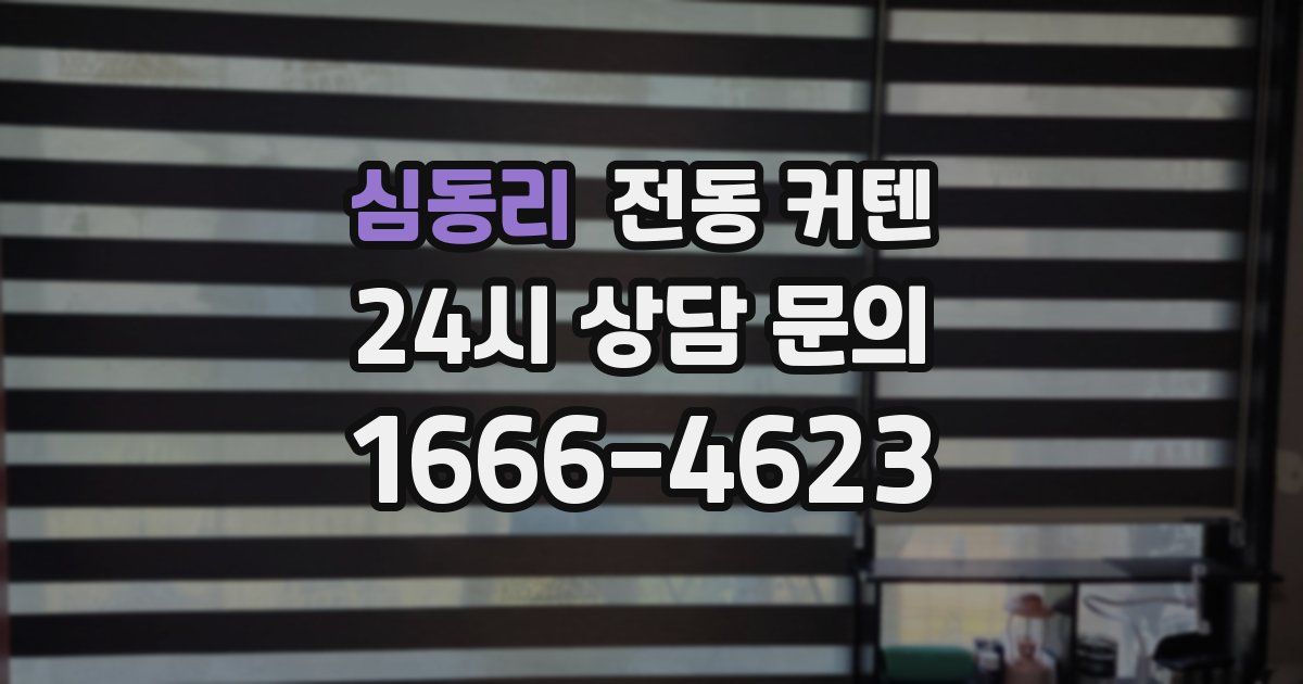 심동리 전동 커텐