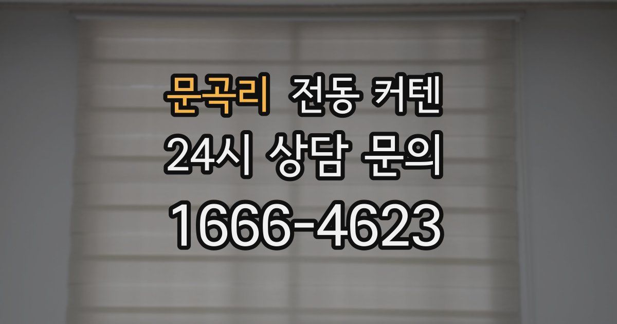 문곡리 전동 커텐