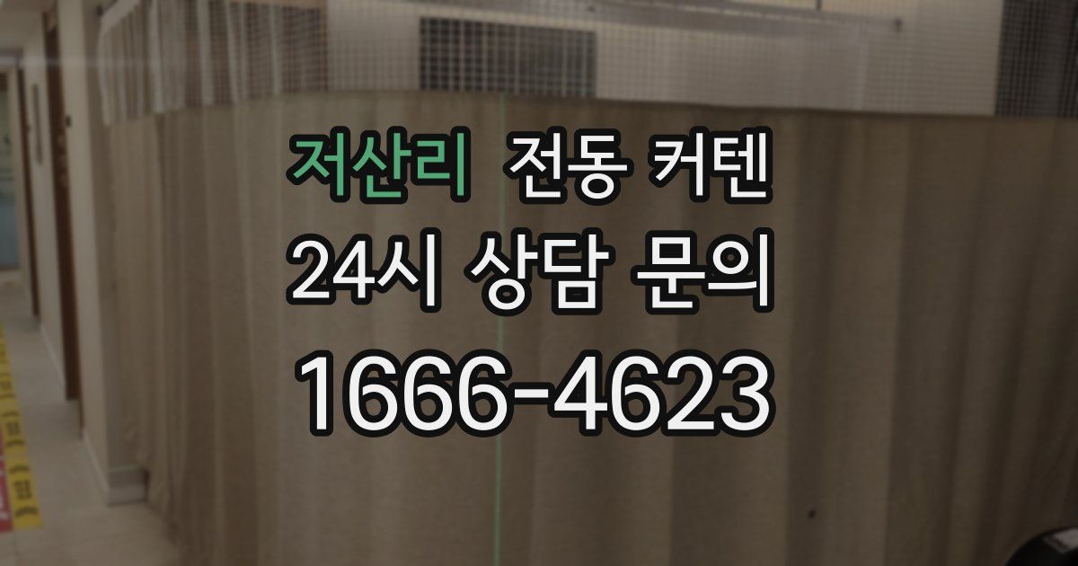 저산리 전동 커텐