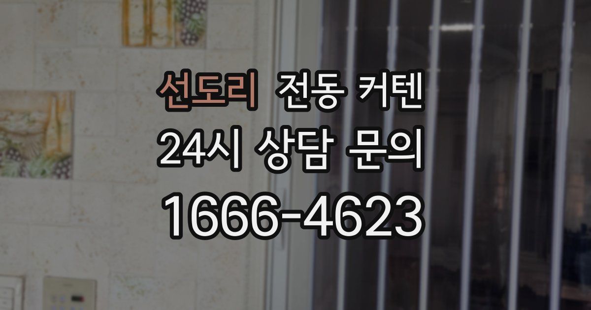 선도리 전동 커텐