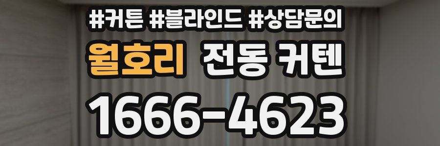월호리 전동 커텐