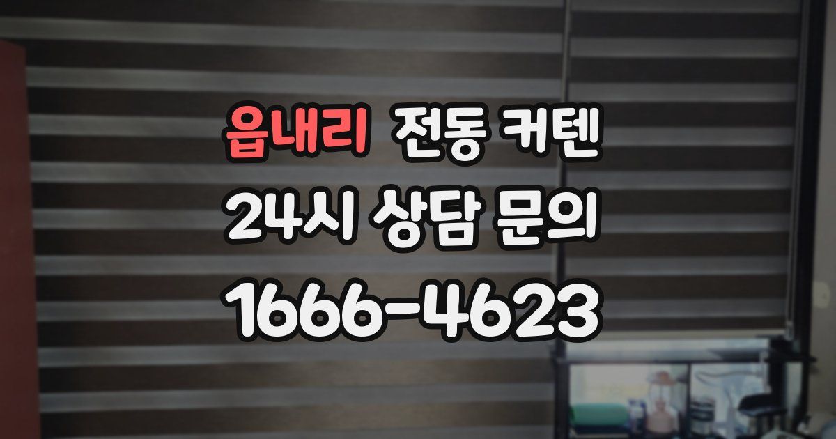 읍내리 전동 커텐