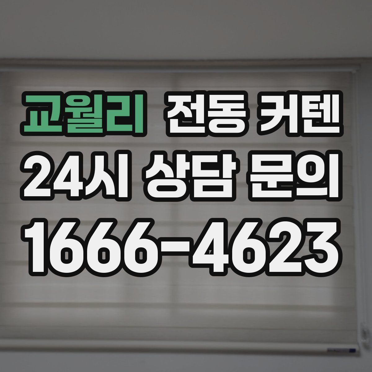 교월리 전동 커텐
