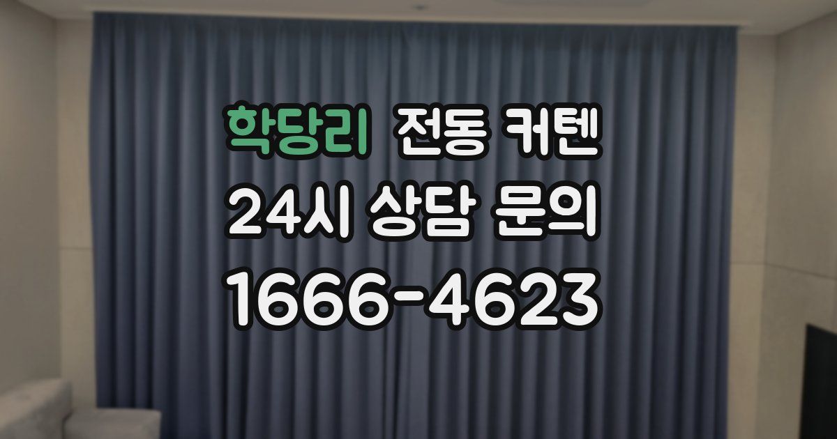 학당리 전동 커텐