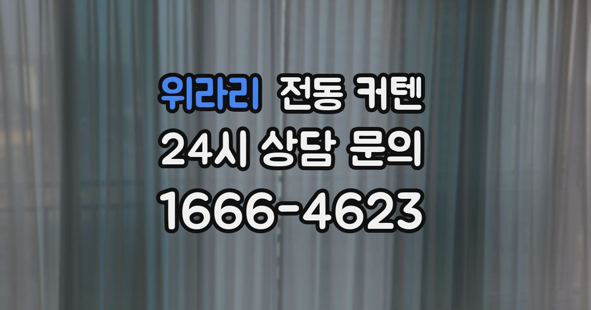 위라리 전동 커텐