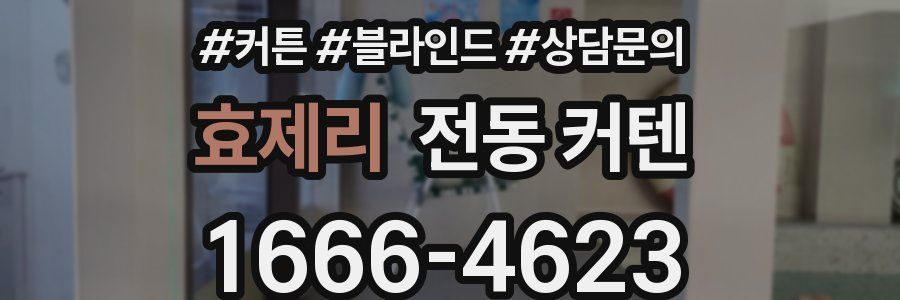 효제리 전동 커텐