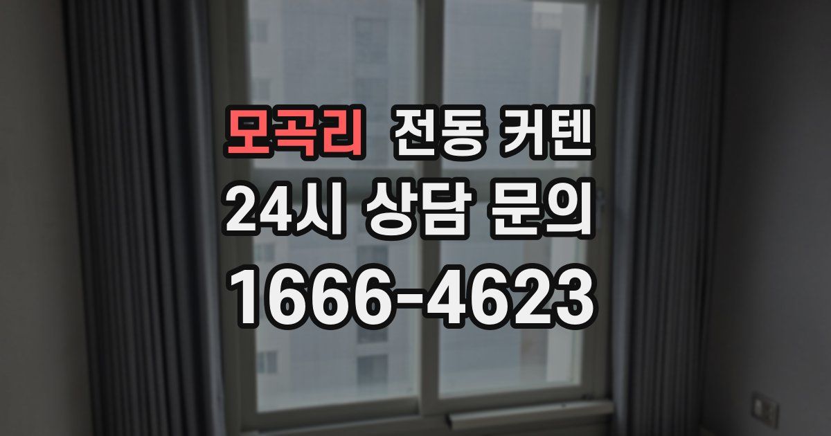 모곡리 전동 커텐