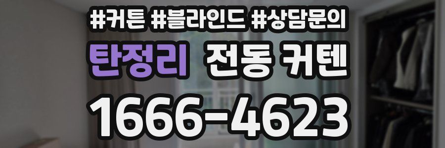 탄정리 전동 커텐