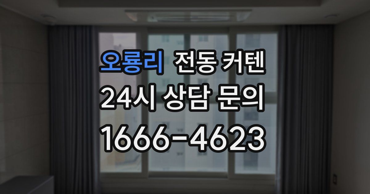 오룡리 전동 커텐
