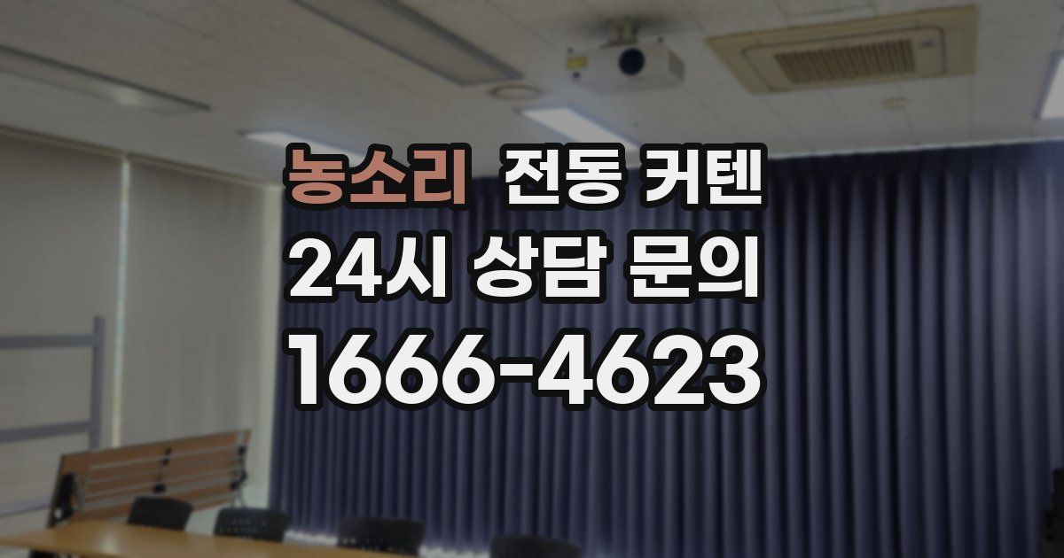 농소리 전동 커텐