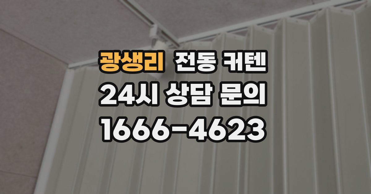 광생리 전동 커텐