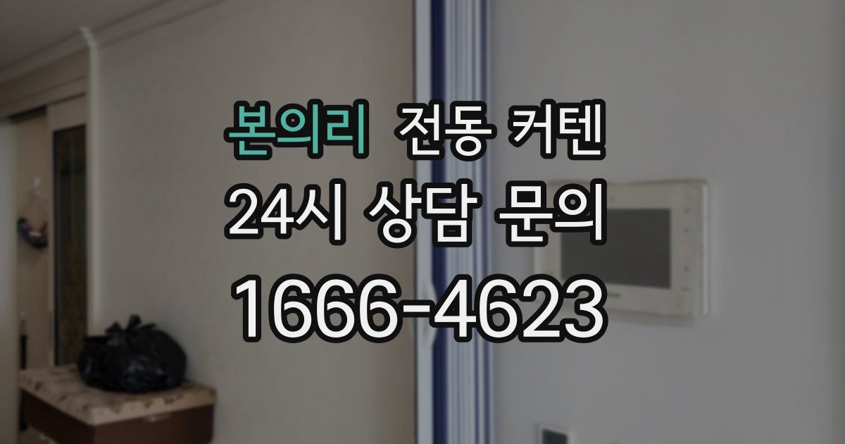 본의리 전동 커텐