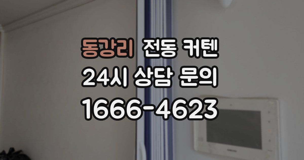 동강리 전동 커텐