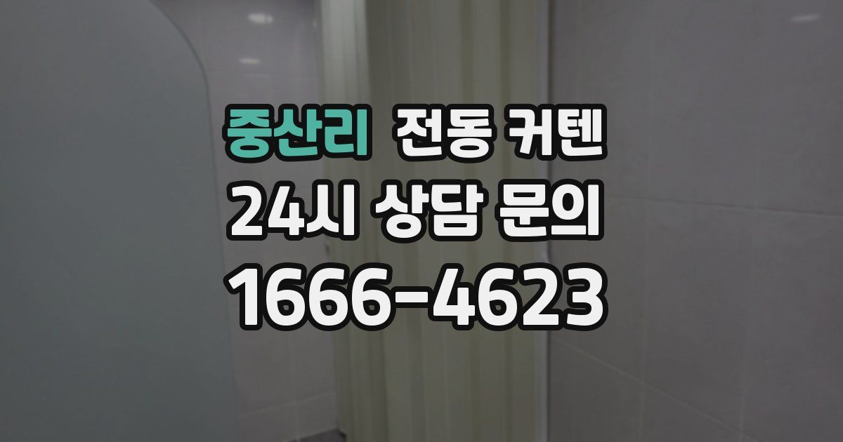 중산리 전동 커텐