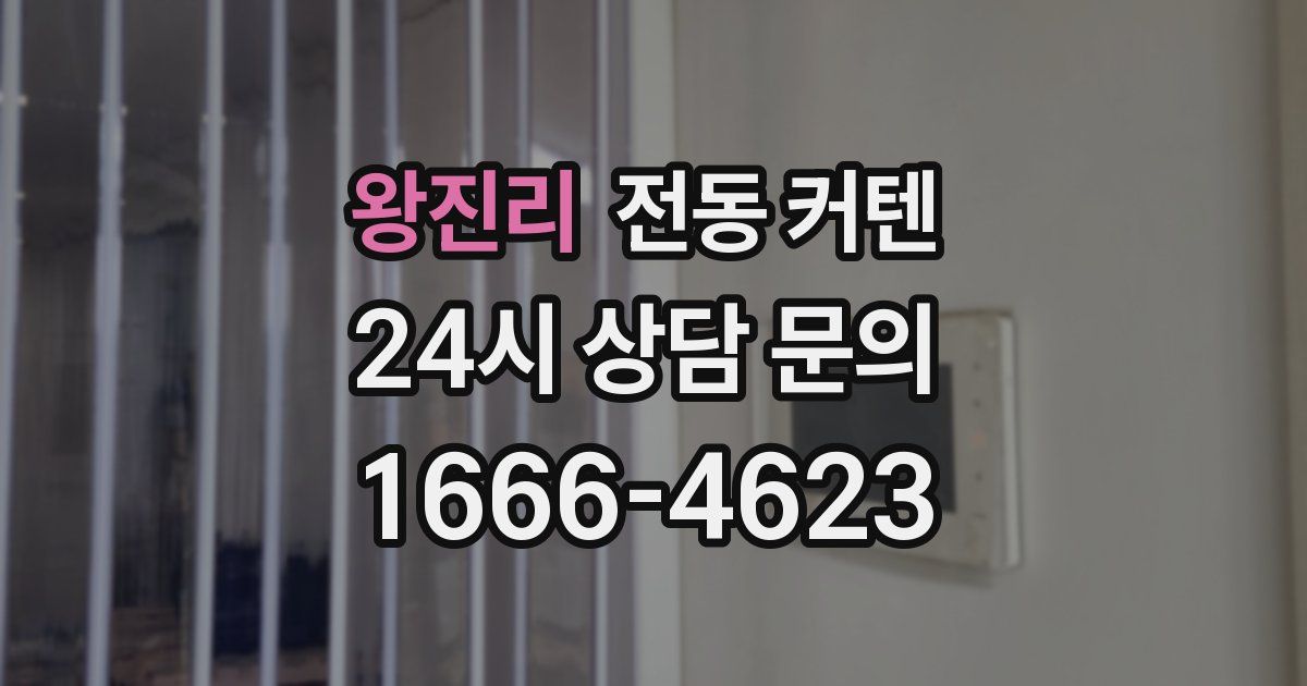 왕진리 전동 커텐