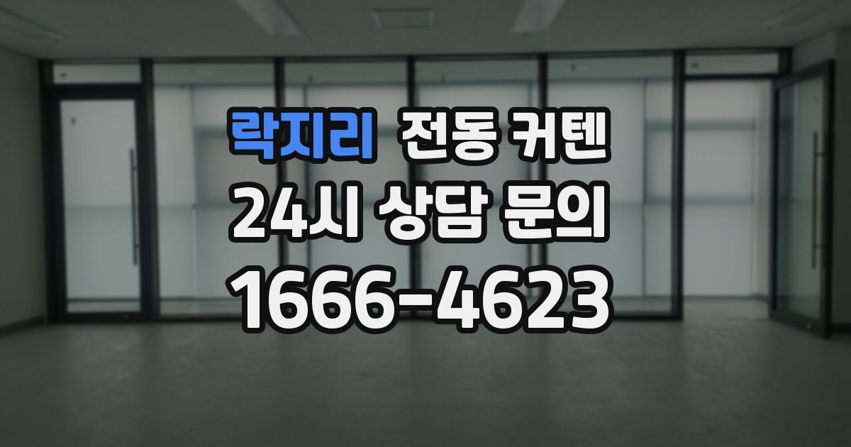 락지리 전동 커텐