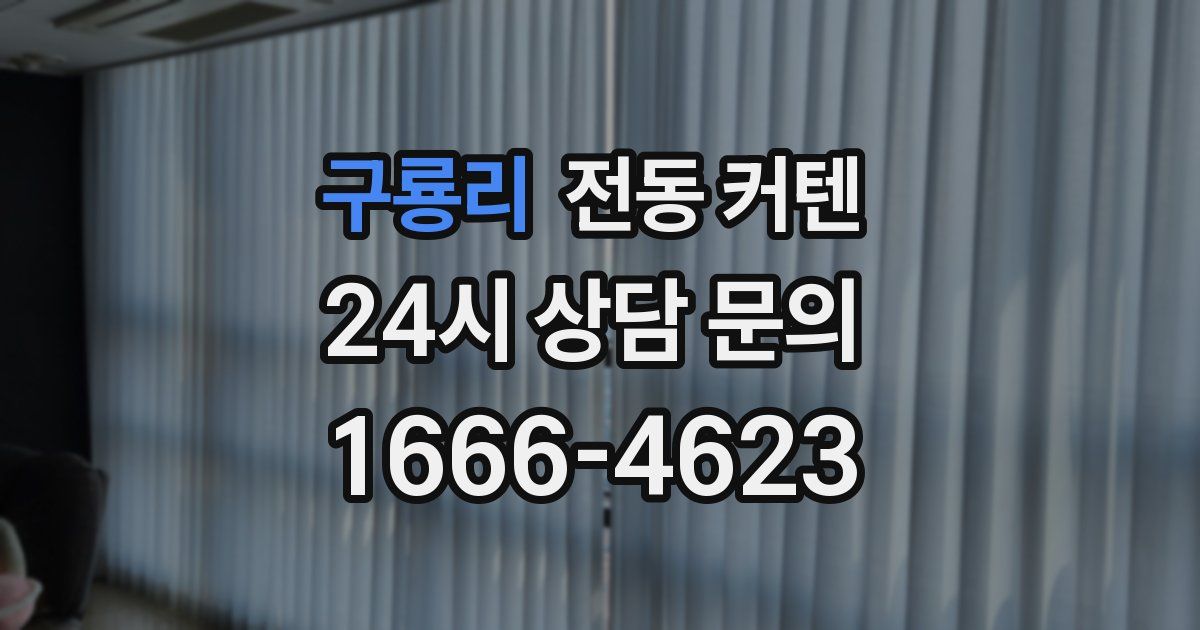 구룡리 전동 커텐