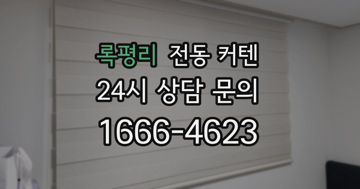 록평리 전동 커텐