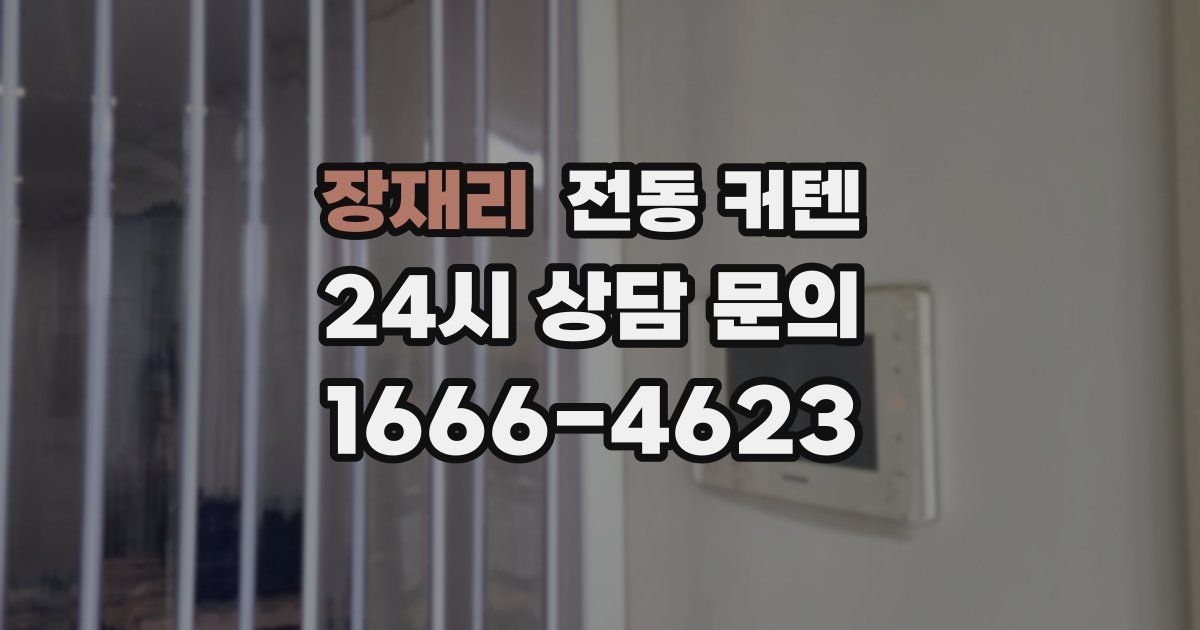 장재리 전동 커텐
