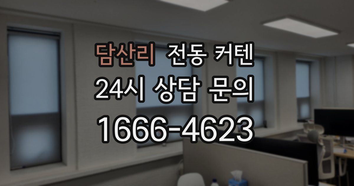 담산리 전동 커텐