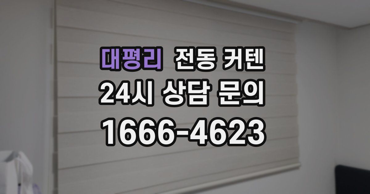 대평리 전동 커텐