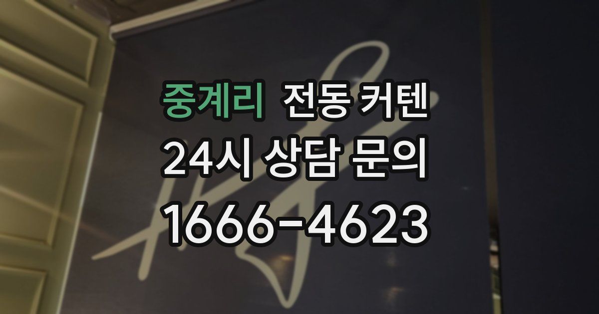 중계리 전동 커텐