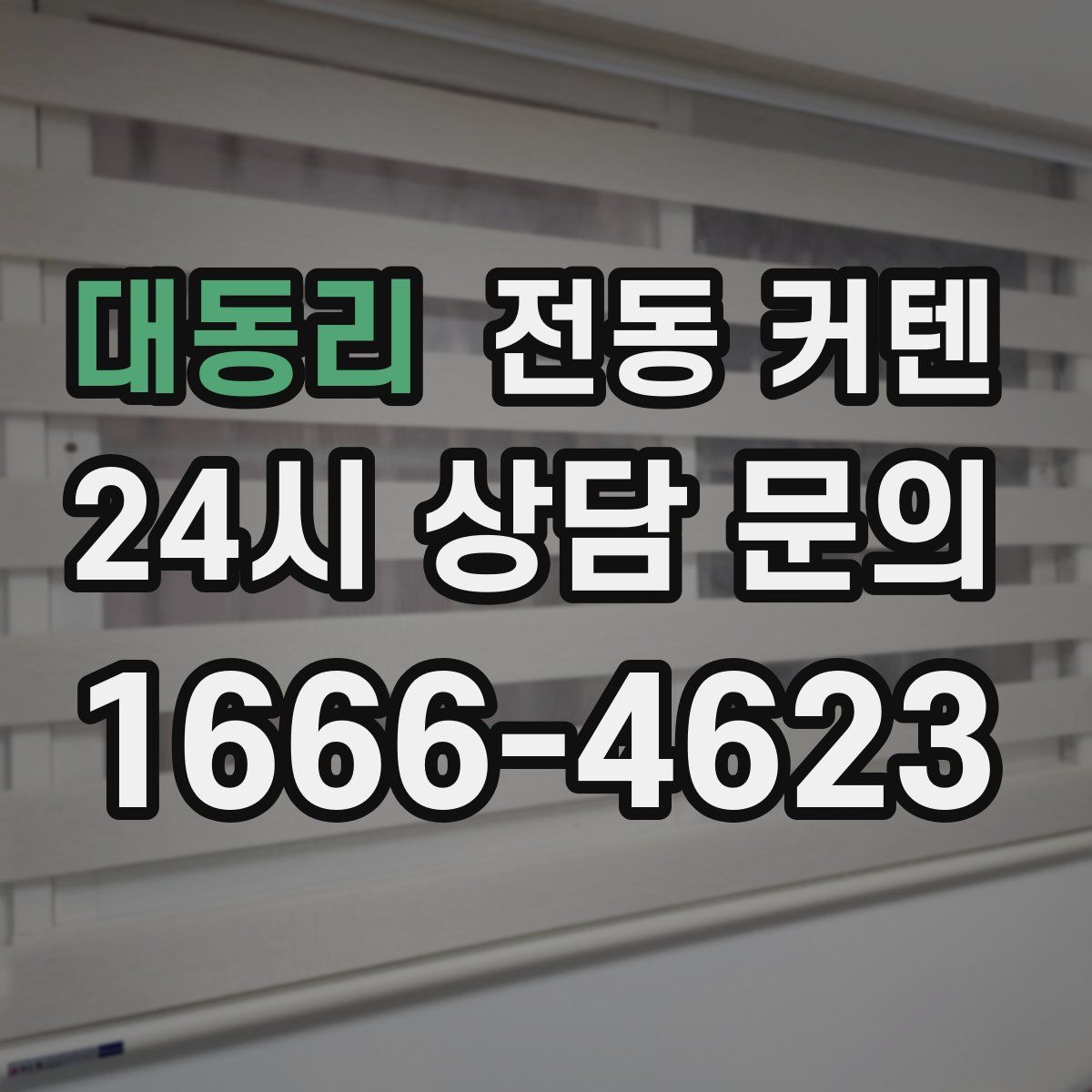 대동리 전동 커텐