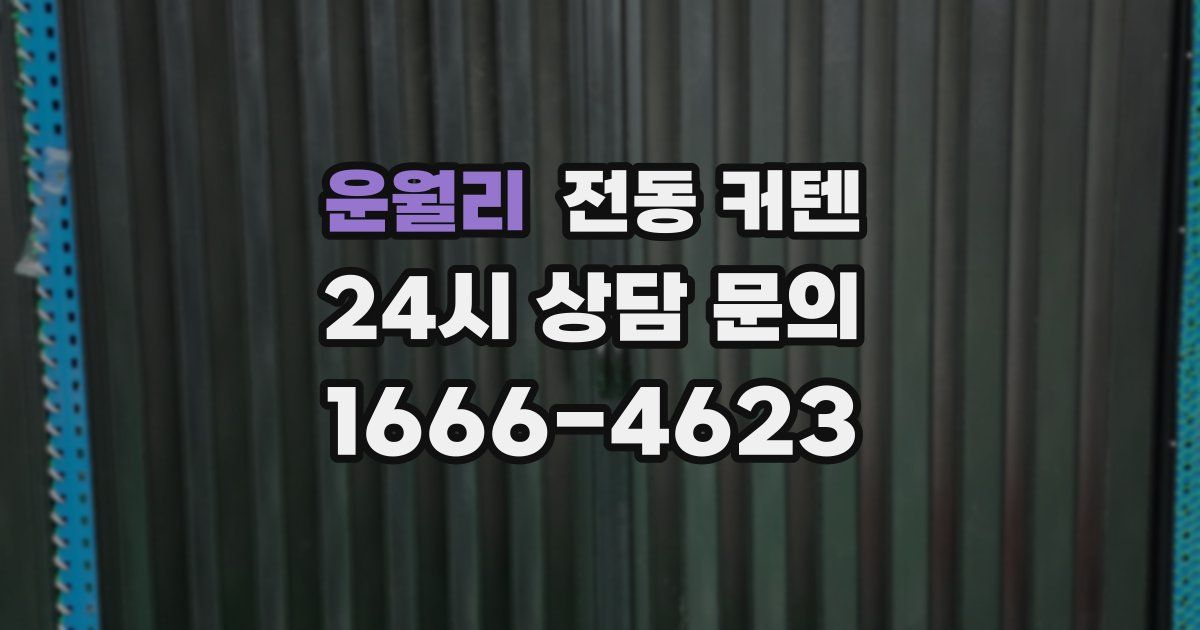 운월리 전동 커텐