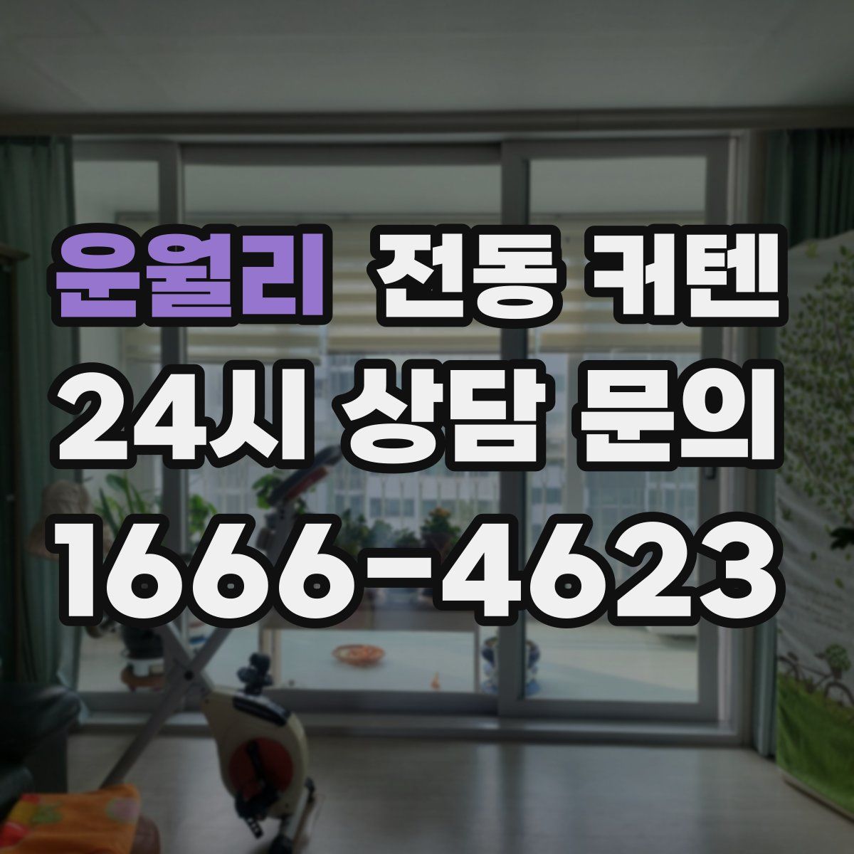 운월리 전동 커텐