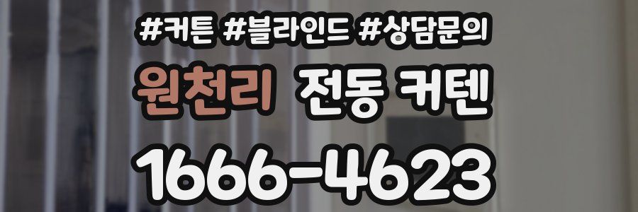 원천리 전동 커텐
