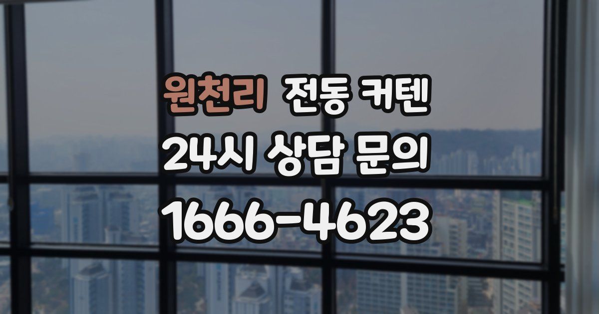 원천리 전동 커텐