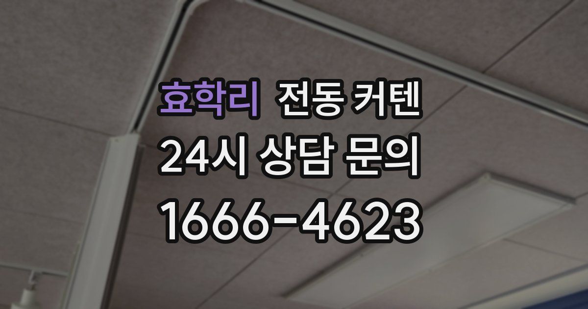 효학리 전동 커텐