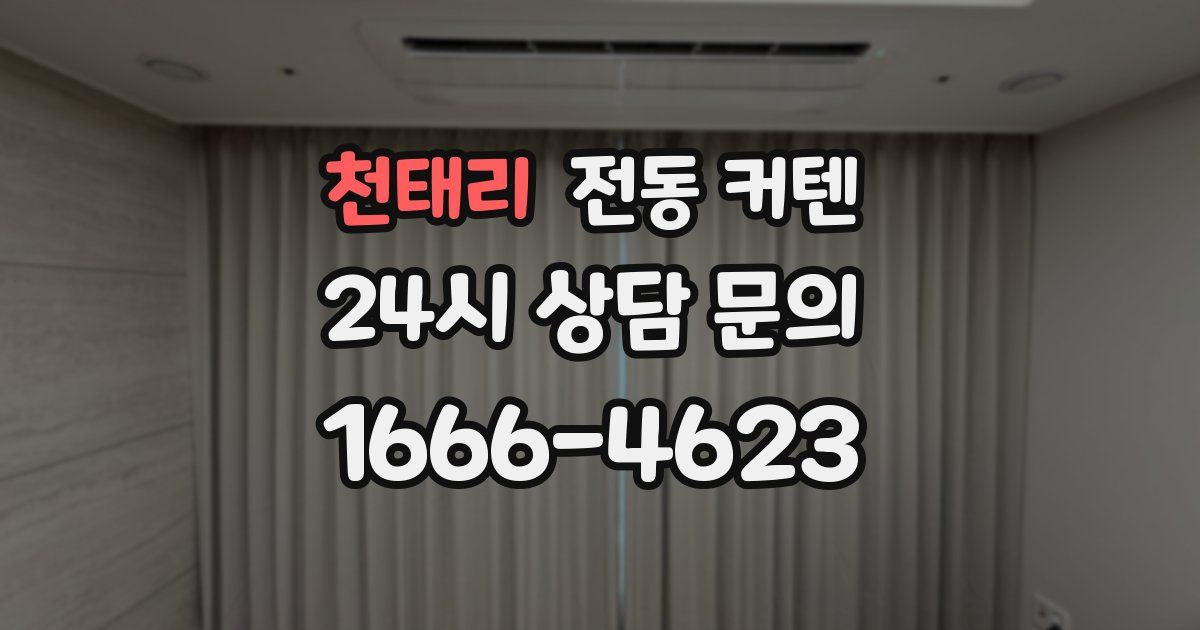 천태리 전동 커텐