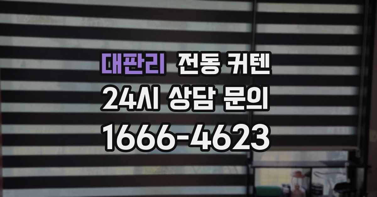 대판리 전동 커텐
