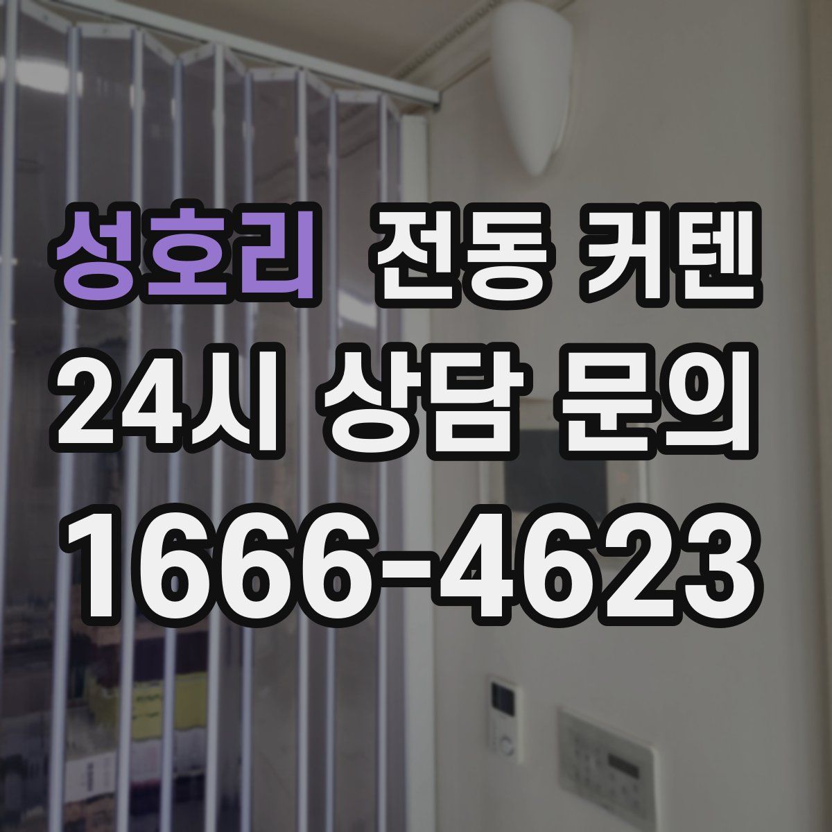 성호리 전동 커텐