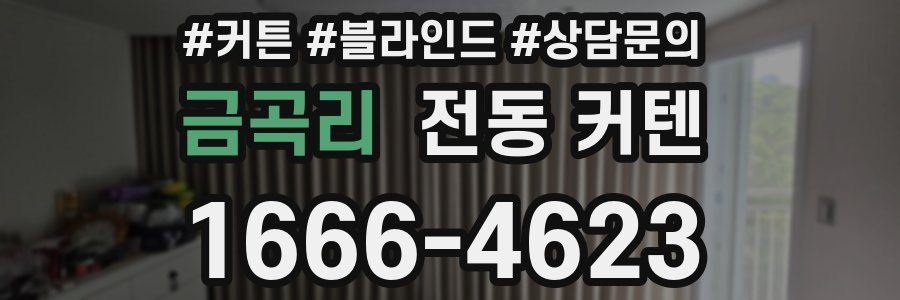 금곡리 전동 커텐