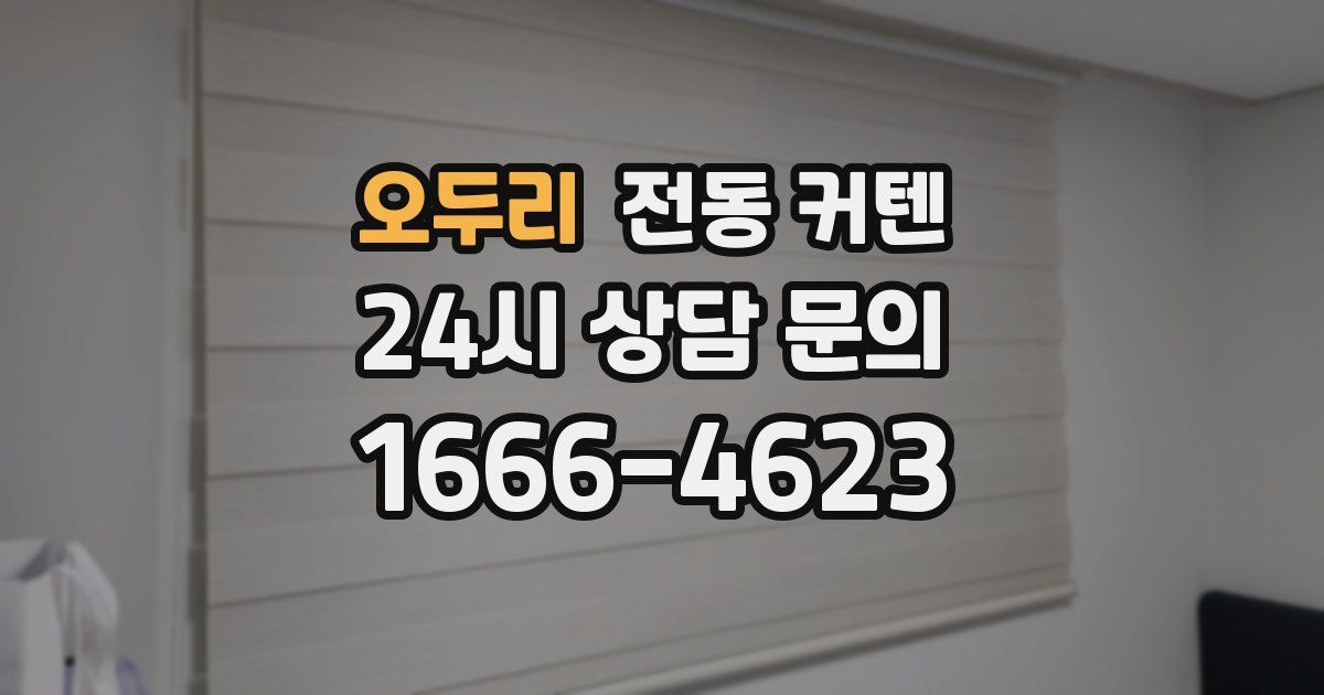 오두리 전동 커텐