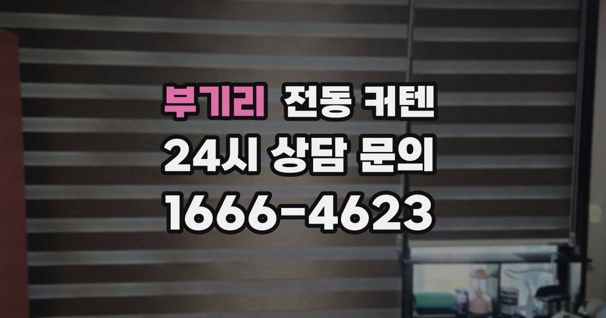 부기리 전동 커텐