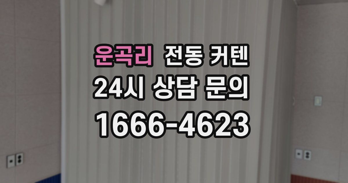 운곡리 전동 커텐
