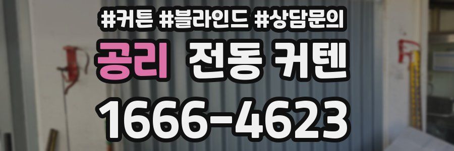 공리 전동 커텐
