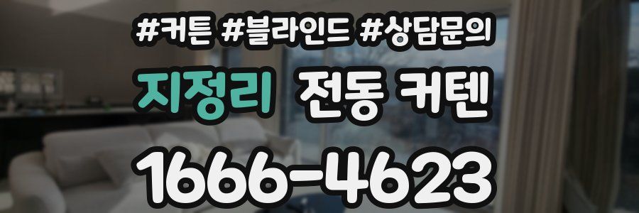 지정리 전동 커텐