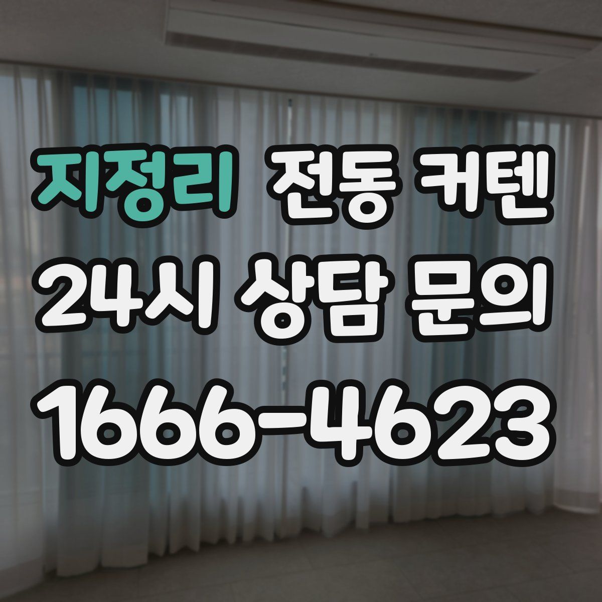 지정리 전동 커텐