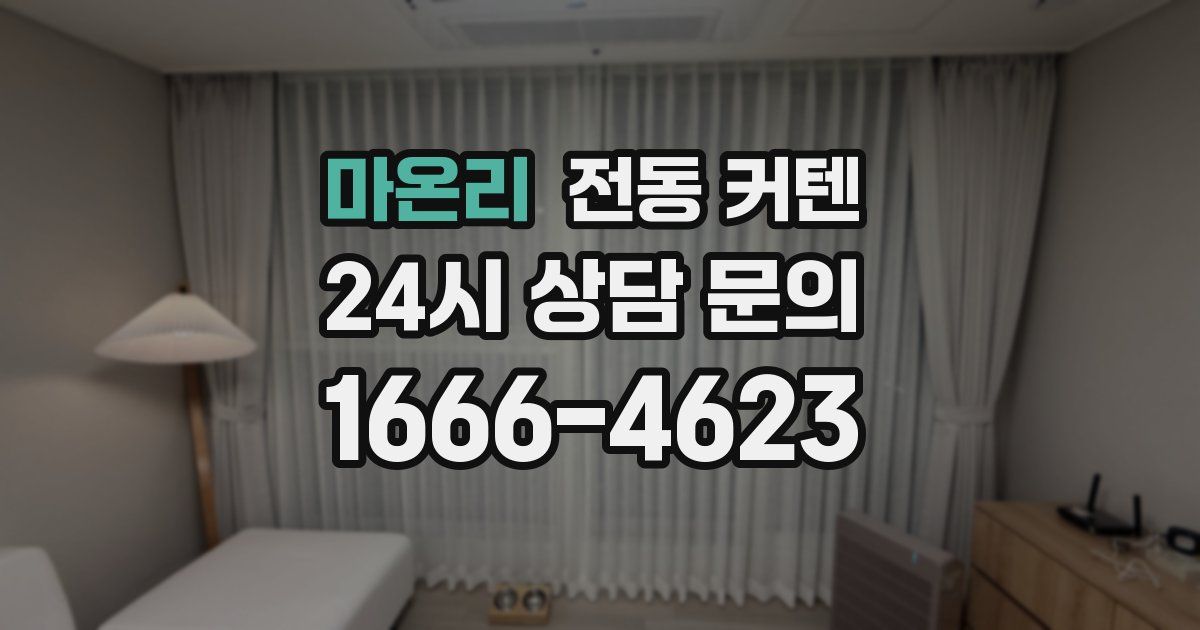 마온리 전동 커텐