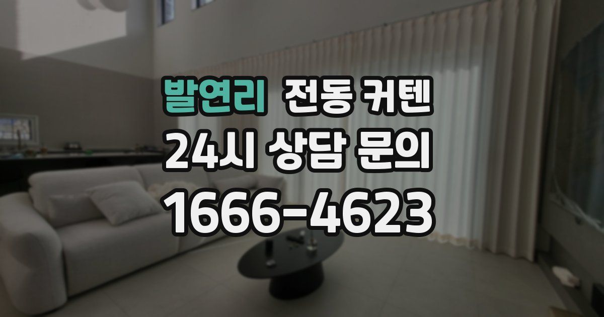 발연리 전동 커텐
