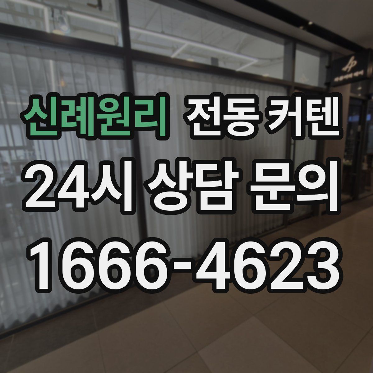 신례원리 전동 커텐