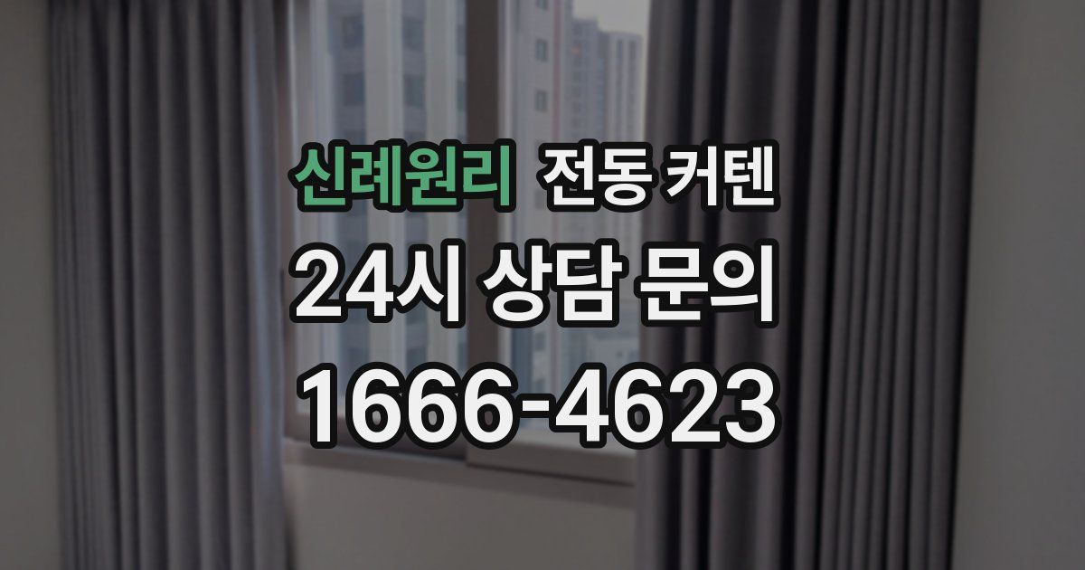 신례원리 전동 커텐