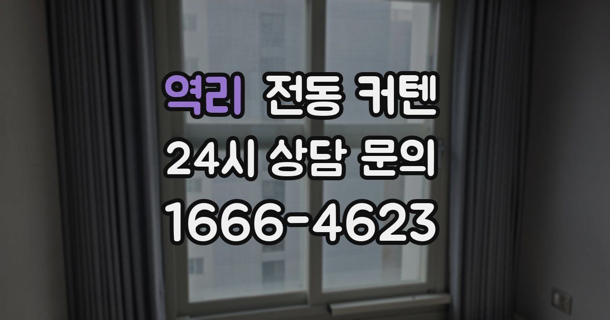 역리 전동 커텐