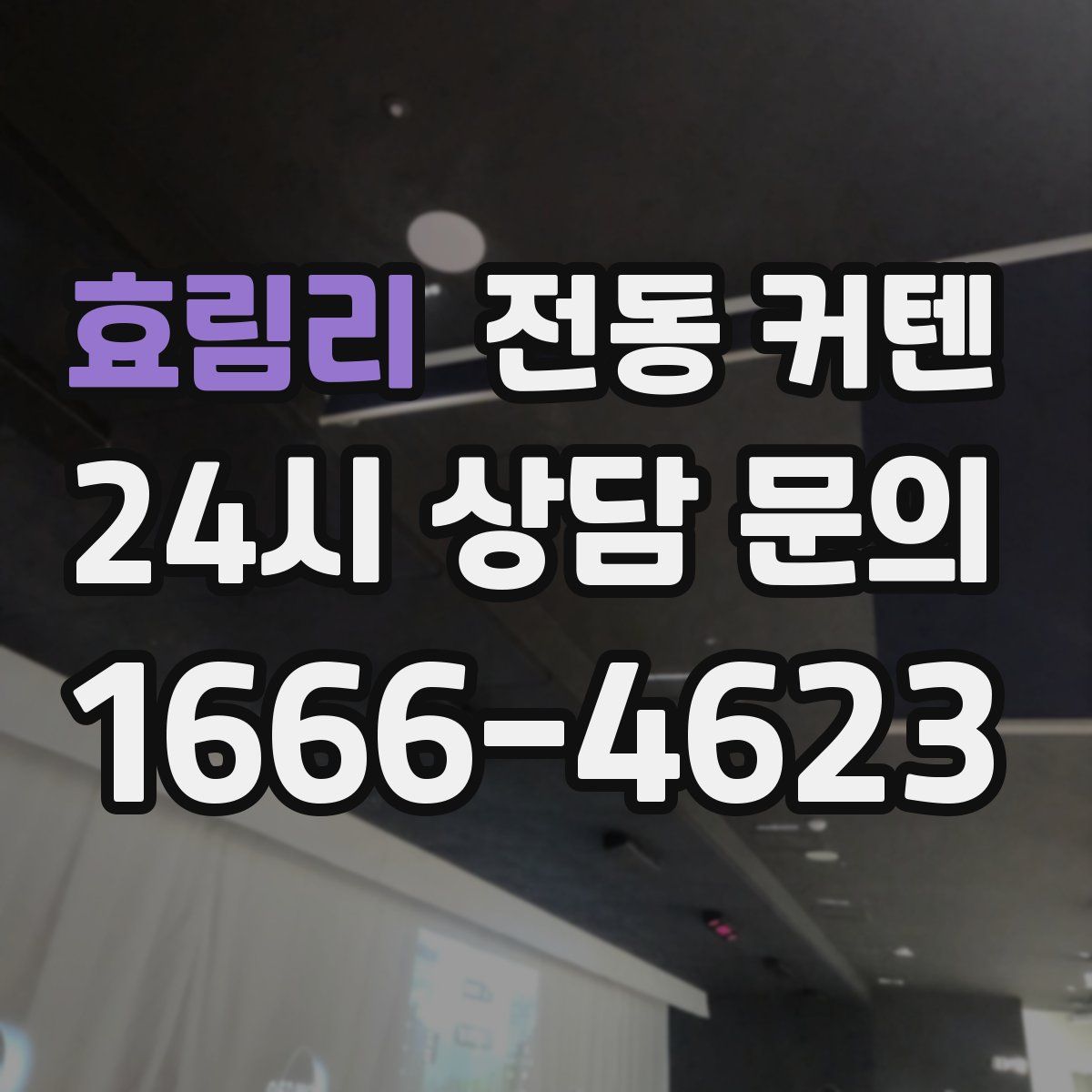 효림리 전동 커텐